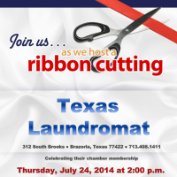 Ribbon Cutting Ceremony for Texas Laundromat