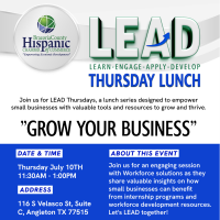 Grow Your Business Lunch Workshop