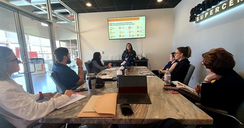 Teaching, but also learning in real time.