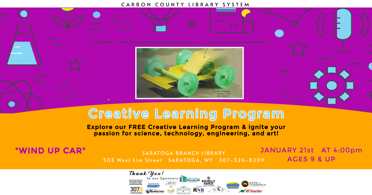 Creative Learning At The Saratoga Library Jan 21, 2025 Upper North