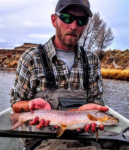 Guide Brian Everist with a decent fish.