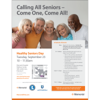 Memorial Health to Host Healthy Seniors Day