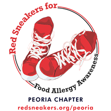 Red Sneakers For Food Allergy Awareness - Peoria Chapter