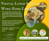 Join Us for a Lunchtime Webinar on Work-Based Learning Opportunities