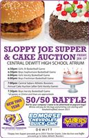 Sloppy Joe Supper Fundraiser (and cake auction)