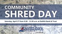 Community Shred Day at DeWitt Bank & Trust Co.