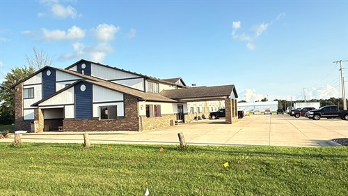 Side view of the building 