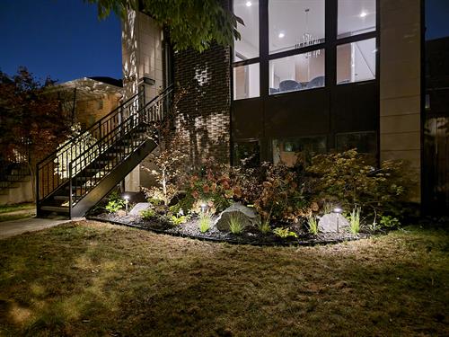Landscape design & installation is another one of our services. This Ukrainian Village home's front lawn was landscaped by us in 2021. This year, we are working their back deck space, plus a home across the street from it. We would love to beautify your space!