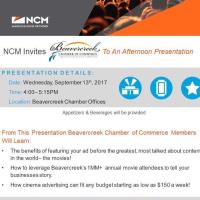 National Cinemedia Presentation to Beavercreek Chamber Members