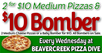 Beavercreek Pizza Dive - $10 Wednesday At Beavercreek Pizza Dive ...