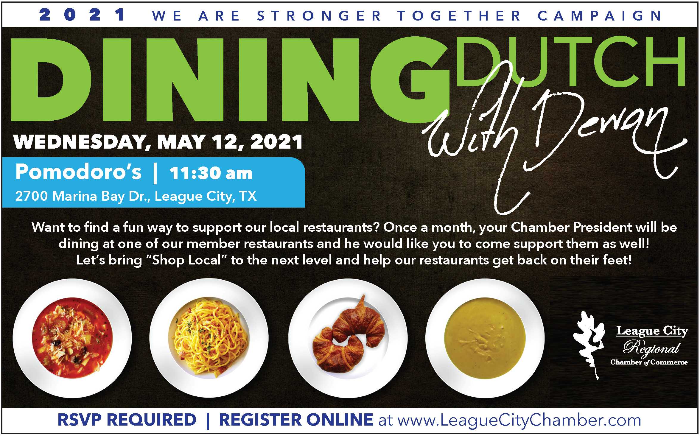 Don’t miss the chance to dine with your Chamber President! Don’t miss the chance to dine with your Chamber President!