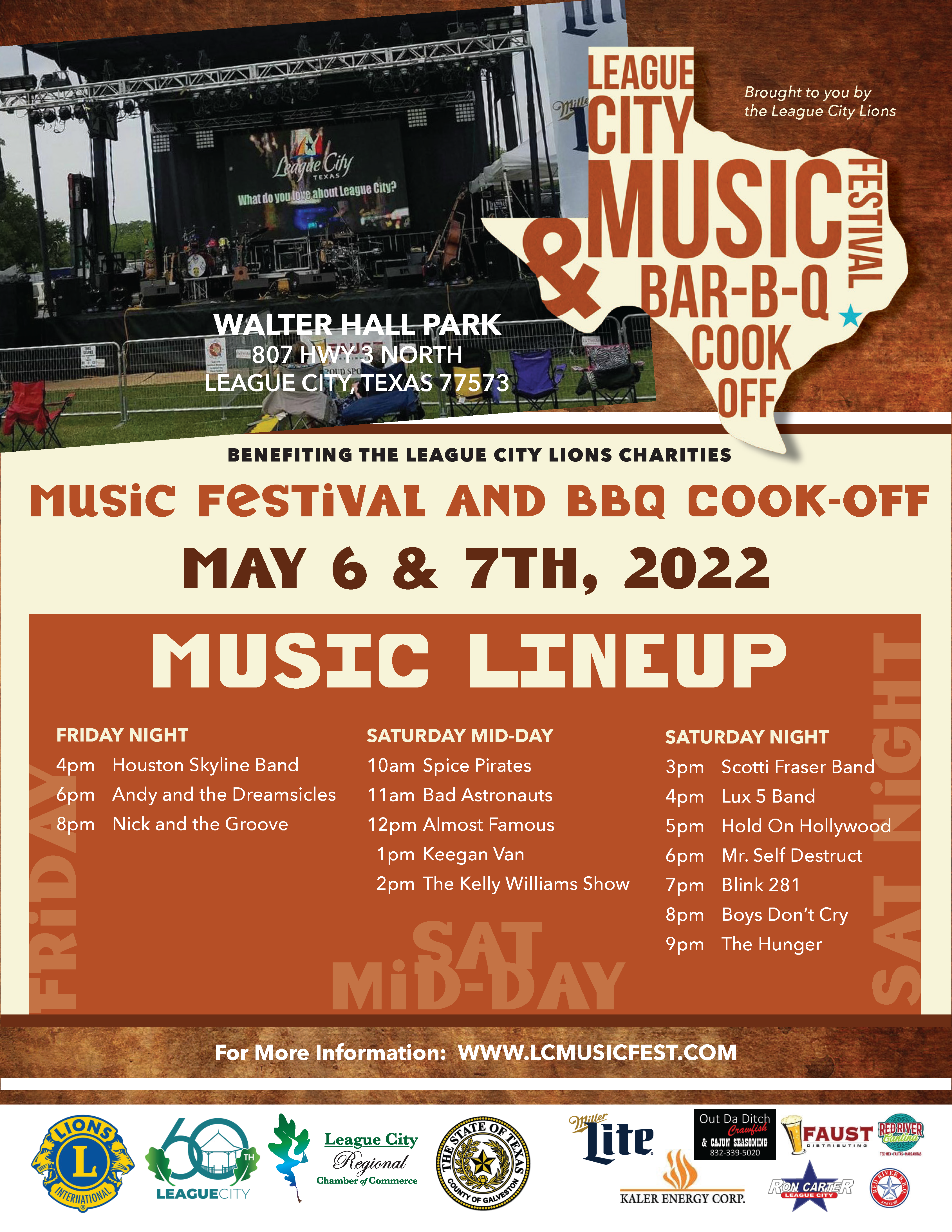 Image for Make your business HEARD when you Sponsor at the League City Music Festival!