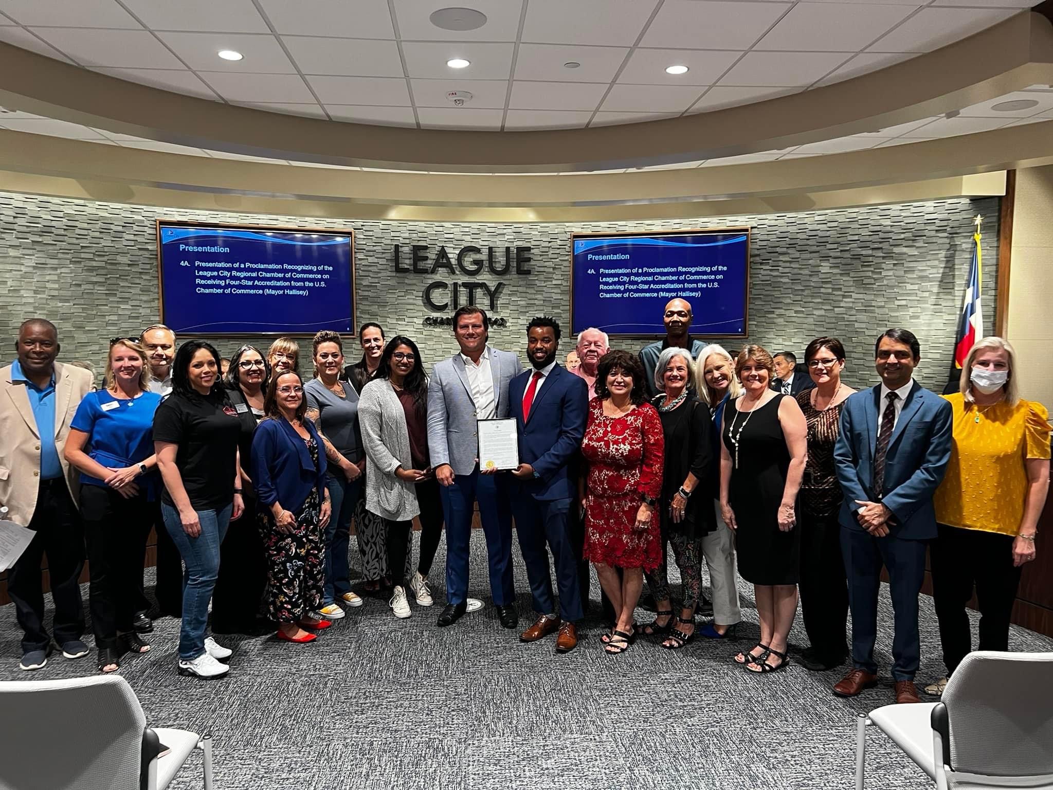 Image for City Council officially creates League City Regional Chamber of Commerce Day!