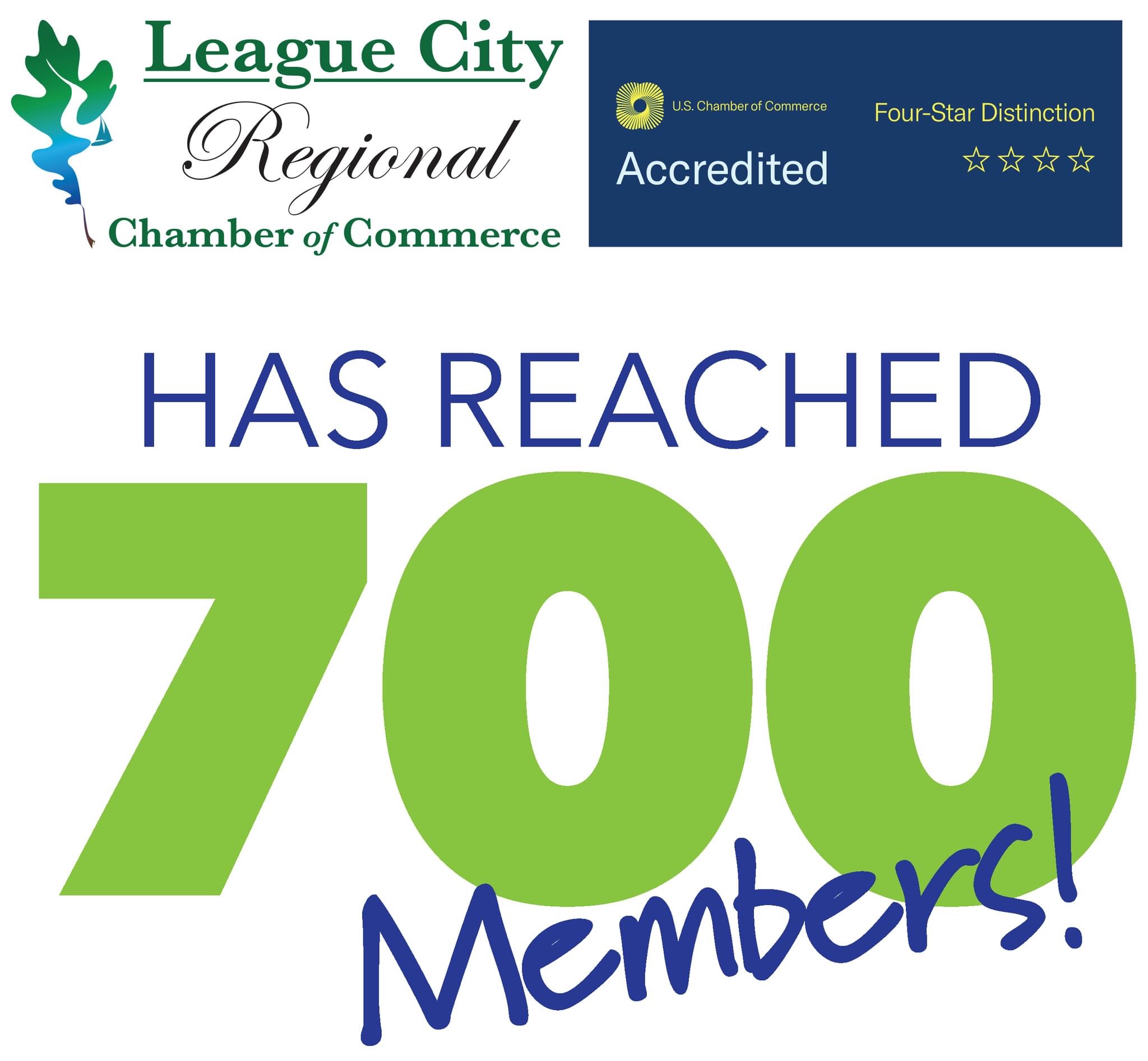 League City Regional Chamber reaches 700 members!