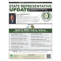 State Representative Update  Breakfast: Rep. Dennis Paul