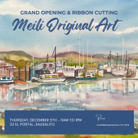 Ribbon Cutting - Meili Original Art Gallery