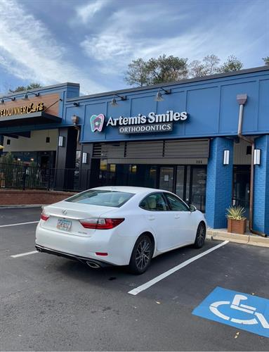Artemis smiles orthodontics front entrance