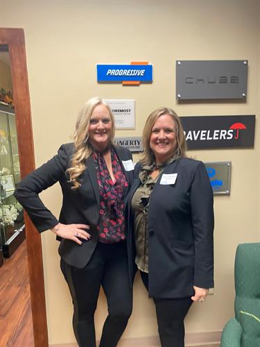 Tasha Barnes and Mary-Ellen King at Whorton Insurance After Hours Event