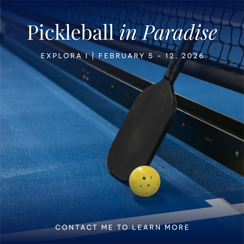 Join Us! The Ultimate Luxury Ports in the Caribbean along with Pickleball Play! All Suites with Verandas! Join Us! The Ultimate Luxury Ports in the Caribbean along with Pickleball Play! All Suites with Verandas!
