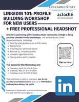 Acloché is partnering with Columbus State Community College to bring you free LinkedIn Profile Workshops!
