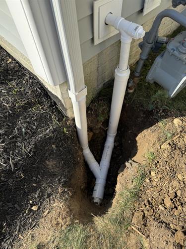 Rannebarger Home Maintenance - Gutter Riser Pipe Repair