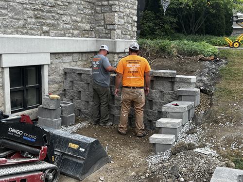 Rannebarger Home Maintenance - Retaining Wall Installation