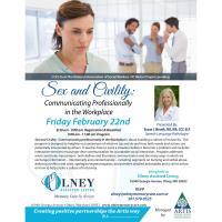 Communicating Professionally in the Workplace; Sex & Civility Workshop