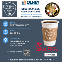 "Coffee with a Cop" at Chick-fil-A