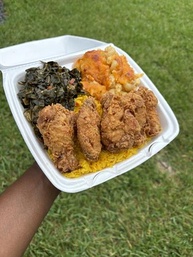 Fried Chicken Wing Plate