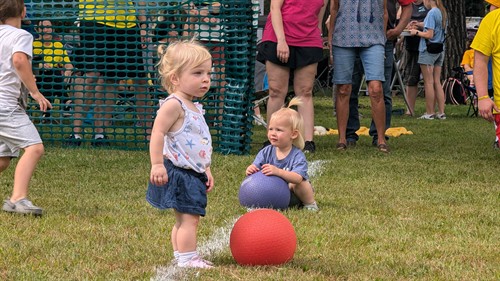 Turner Park is used for many activities throughout the year. Dodgeball is one of the community favorites! 