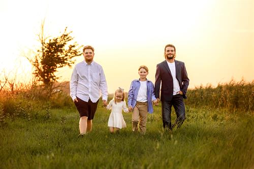 Family session during Golden Hour.