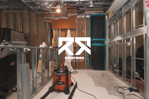 Property restoration work in progress