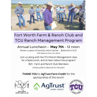 Fort Worth Farm & Ranch with TCU Ranch Management