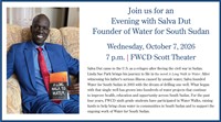FORT WORTH COUNTRY DAY TO HOST SALVA DUT, FOUNDER OF WATER FOR SOUTH SUDAN AND FORMER “LOST BOY”, ON OCTOBER 7
