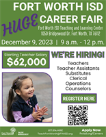 FORT WORTH ISD'S DECEMBER HIRING FAIR