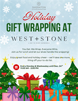 Holiday Gift Wrapping at West + Stone