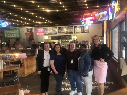 Another appreciation lunch for a group of our Fort Worth Salaried Professionals! This team is Paula, Emily and Latonya. They are helping an organization with their transition to Memphis. Thank you for all you do ladies!