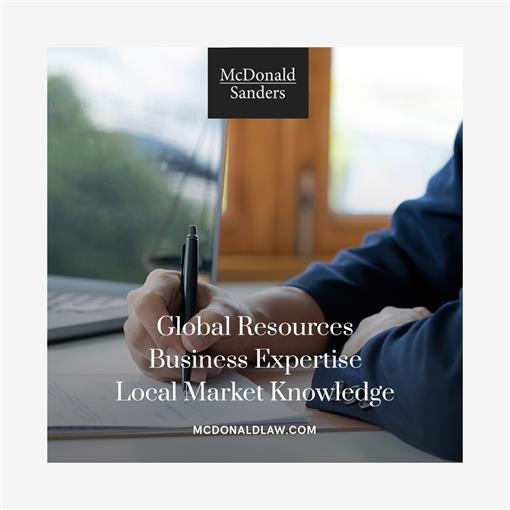 As the only Fort Worth law firm in our practice areas with membership in Geneva Group International (GGI), a worldwide alliance of professional service firms, McDonald Sanders is in a unique position to offer our clients a combination of global resources, business expertise, and local market knowledge.  Check out our practice areas and attorney pages to learn more about the many services we offer and get to know each of us better by visiting McDonaldLaw.com.