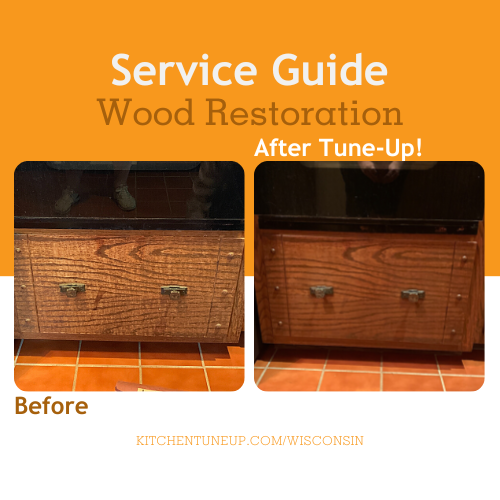 Our namesake - the Tune-Up. ONE DAY wood restoration for 90% LESS than the cost of new