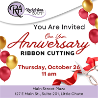 Rachel Ann Quilts One-Year Anniversary Ribbon Cutting Celebration!