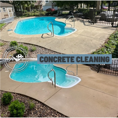 Concrete cleaning Pool Deck