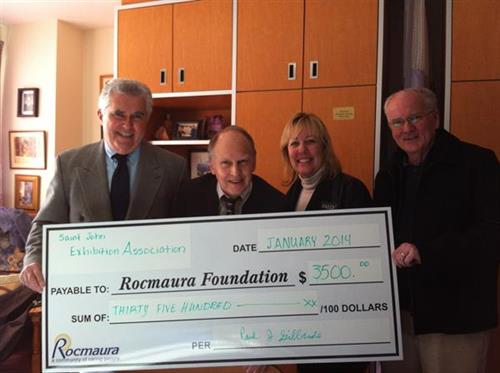 Saint John Exhibition Association $3500 donation Jan 2014