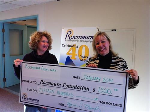 Rocmaura Auxiliary donates $1500 Jan. 2014