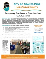 Temporary Employee for Fleet Services Division