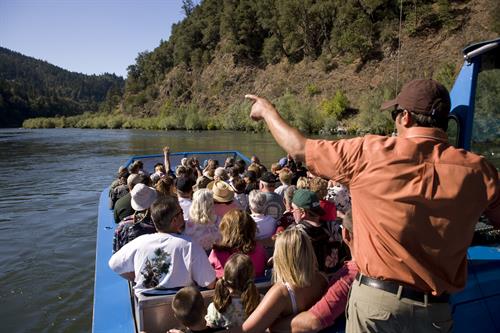Learn about the "Wild & Scenic" Rogue River from your Coast Guard licenced Pilot.