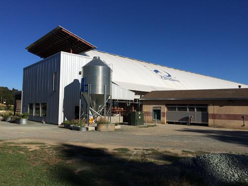 Rogue Creamery Dairy Milking Parlor,Silo & solar panels