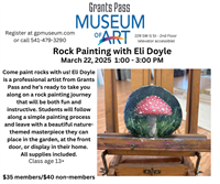 Adult Art Workshop - Paint a Rock with Eli Doyle