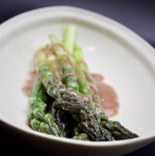 6/13 Partake Dine: Asparagus & strawberry vinaigrette.