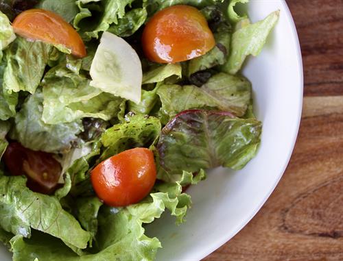 8.8.25|Lounge|Dine|Market Salad| Mixed greens, cherry tomatoes, lemon cucumbers, and a cherry vinaigrette. |DF|GF| 8.8.25|Lounge|Dine|Market Salad| Mixed greens, cherry tomatoes, lemon cucumbers, and a cherry vinaigrette. |DF|GF|