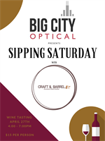 Sipping Saturday at Big City Optical
